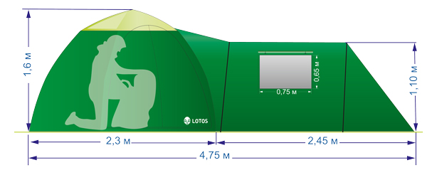Палатка Лотос 2 Саммер Комплект