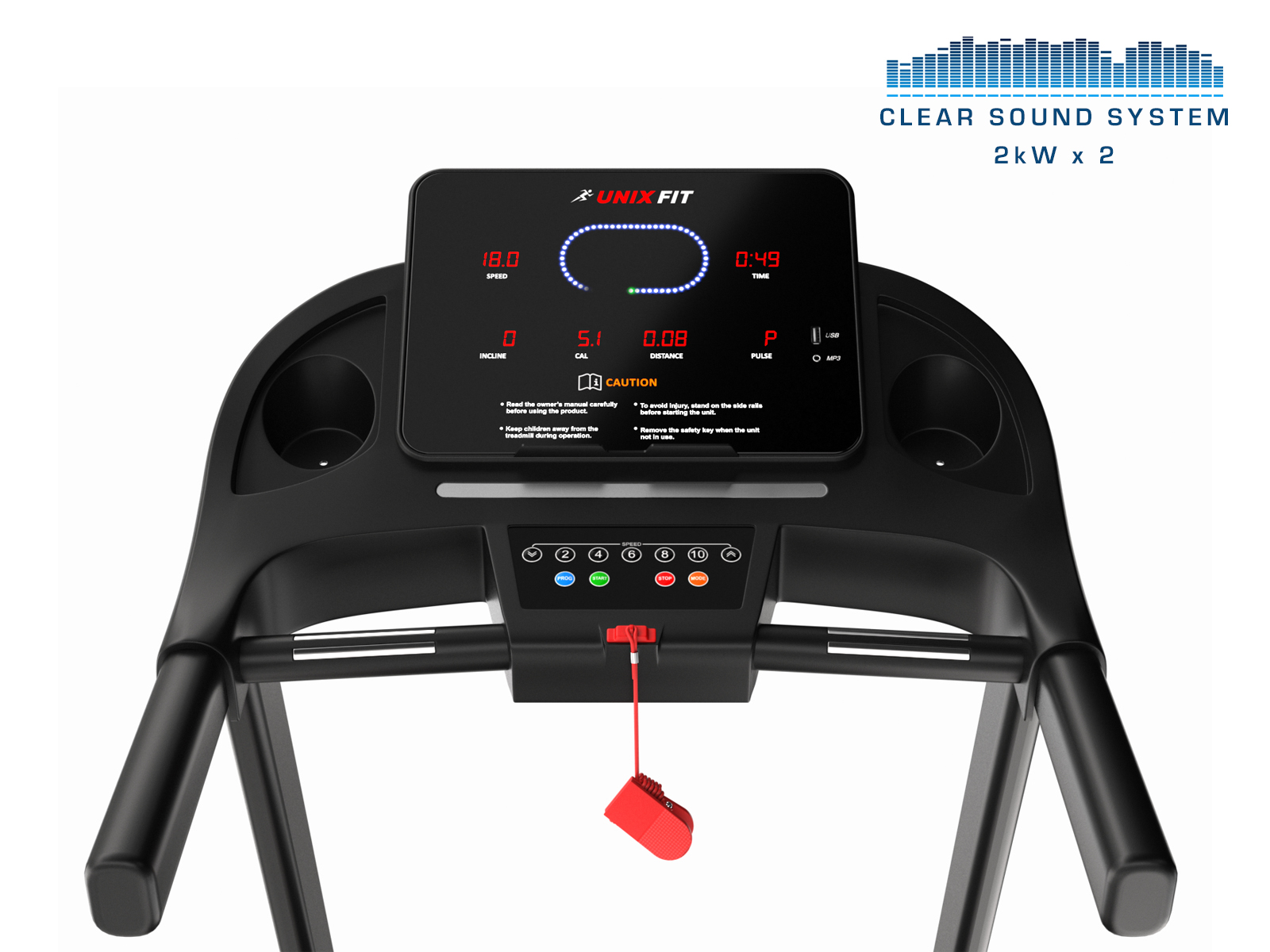 Беговая дорожка Unix Fit ST-630R Black