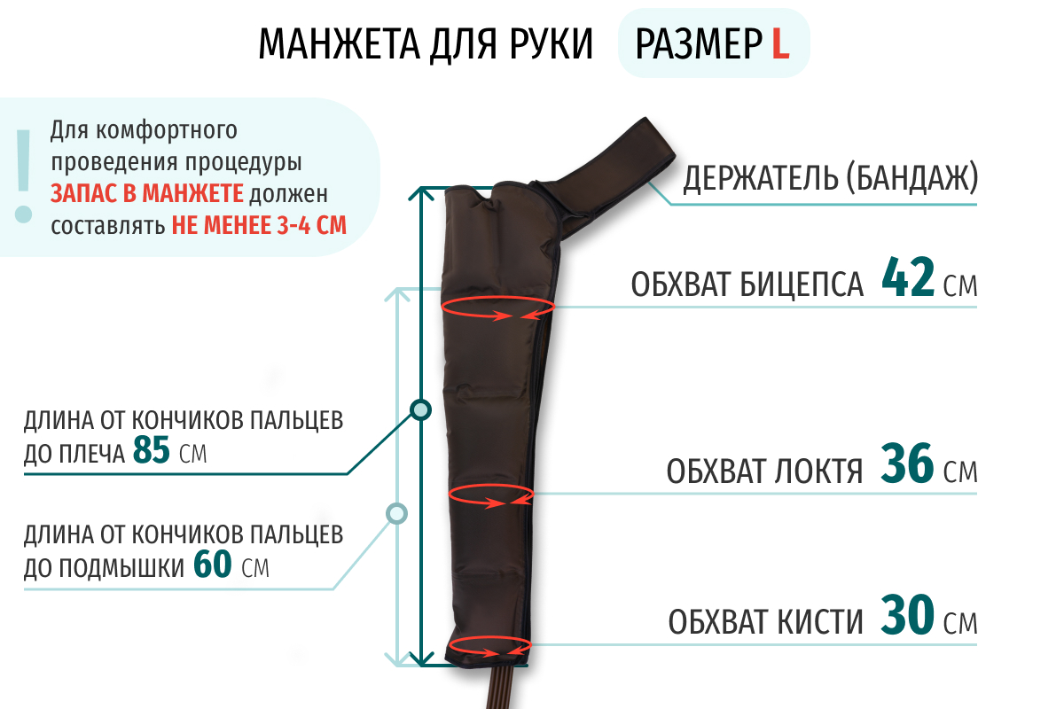 Лимфодренажный аппарат Gapo Alance GSM031 Комплект "Люкс" (Размер XXL) Brown