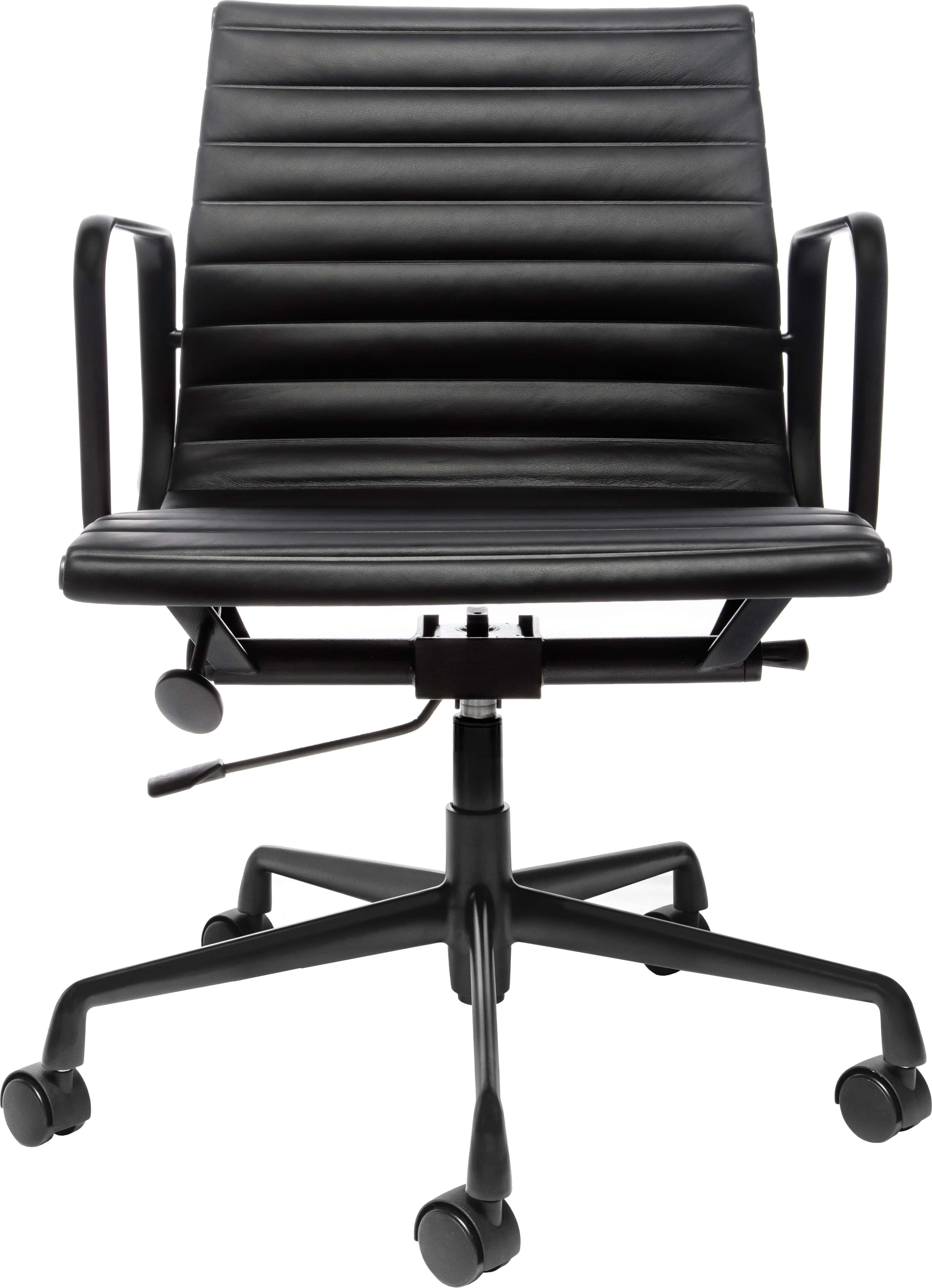 Эргономичное кресло Eames Ribbed Office Chair EA 117, Total Black