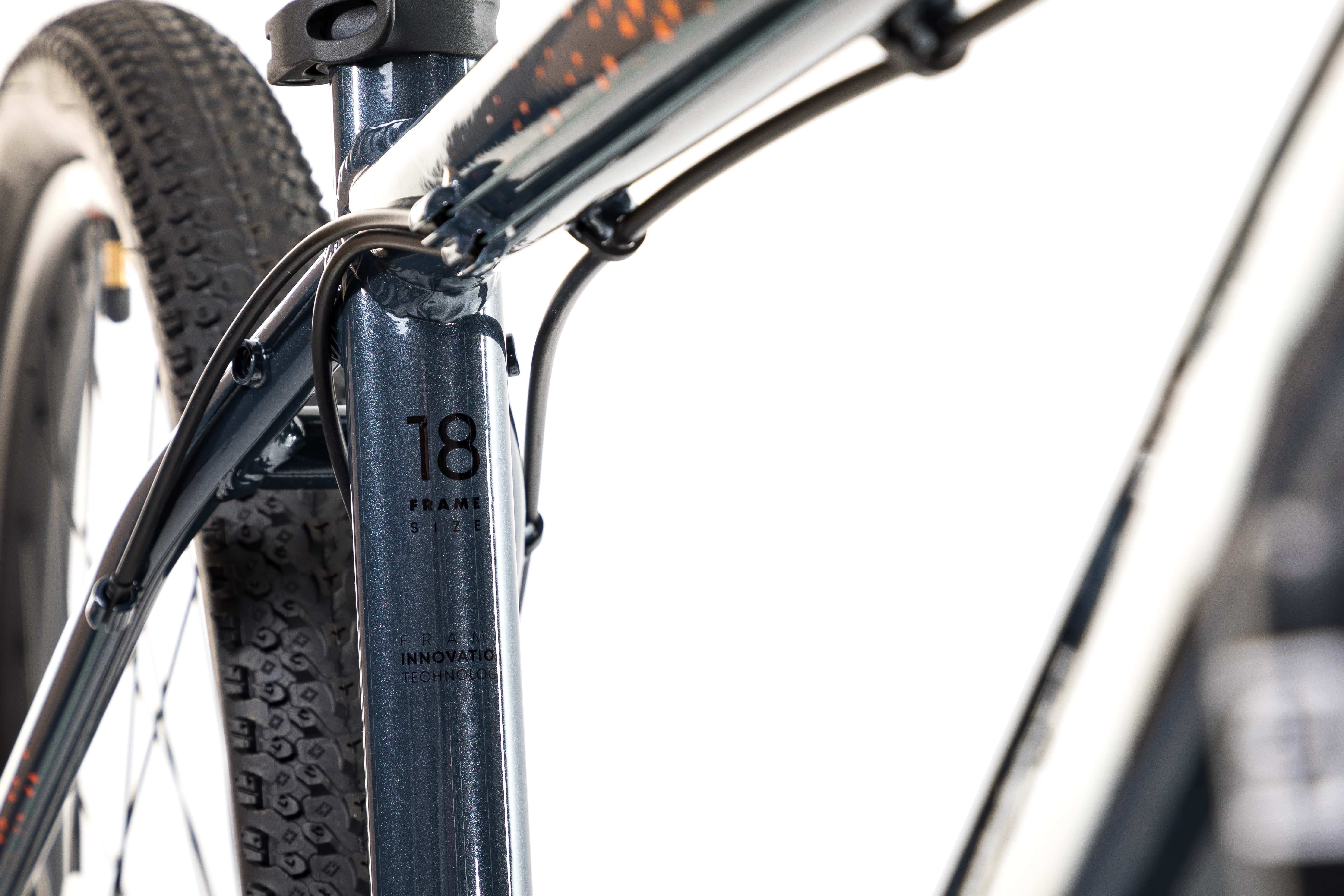 Велосипед Aspect NICKEL 27.5 16" Серо-оранжевый (2022)