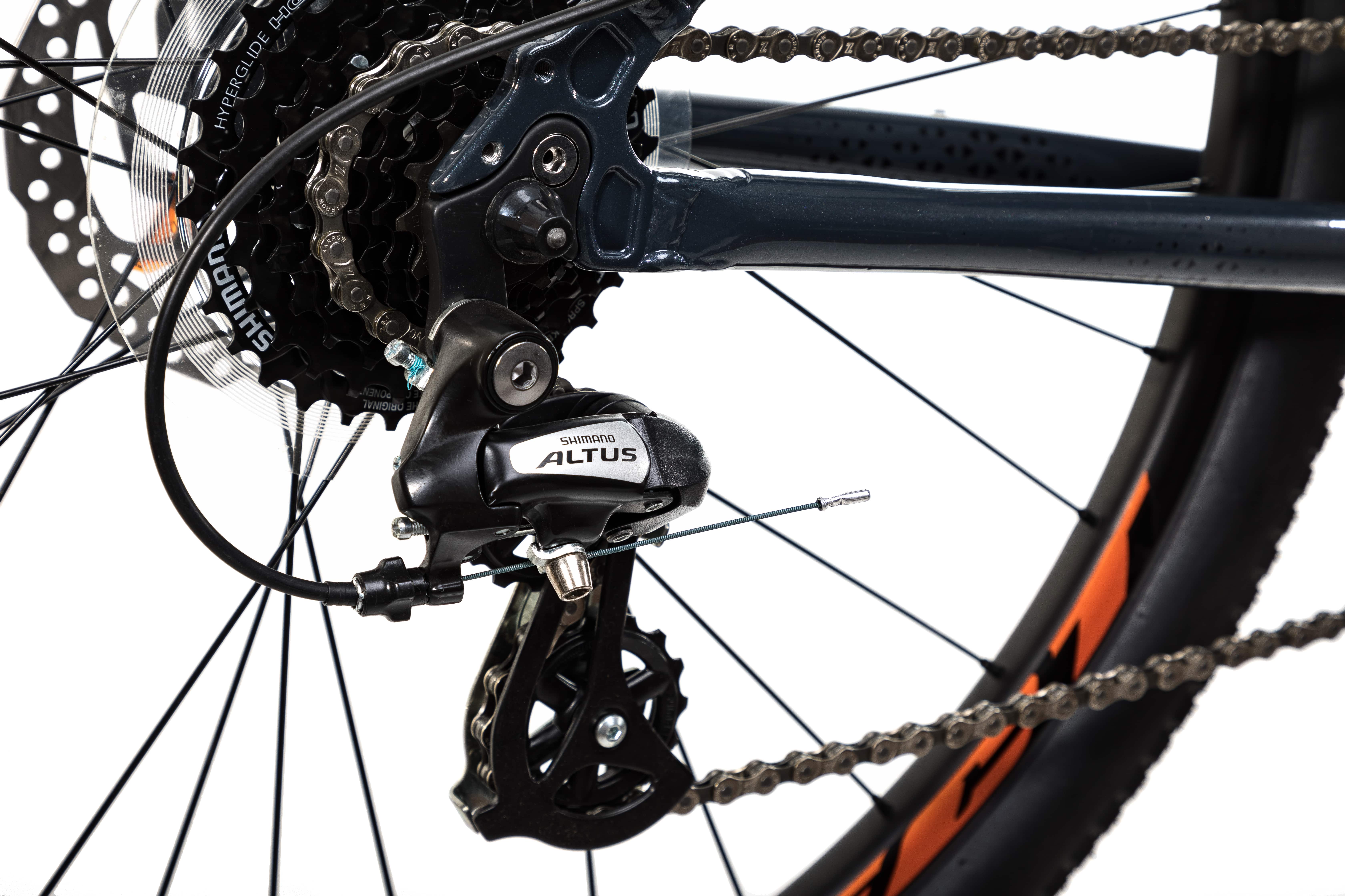 Велосипед Aspect NICKEL 27.5 18" Серо-оранжевый (2022)