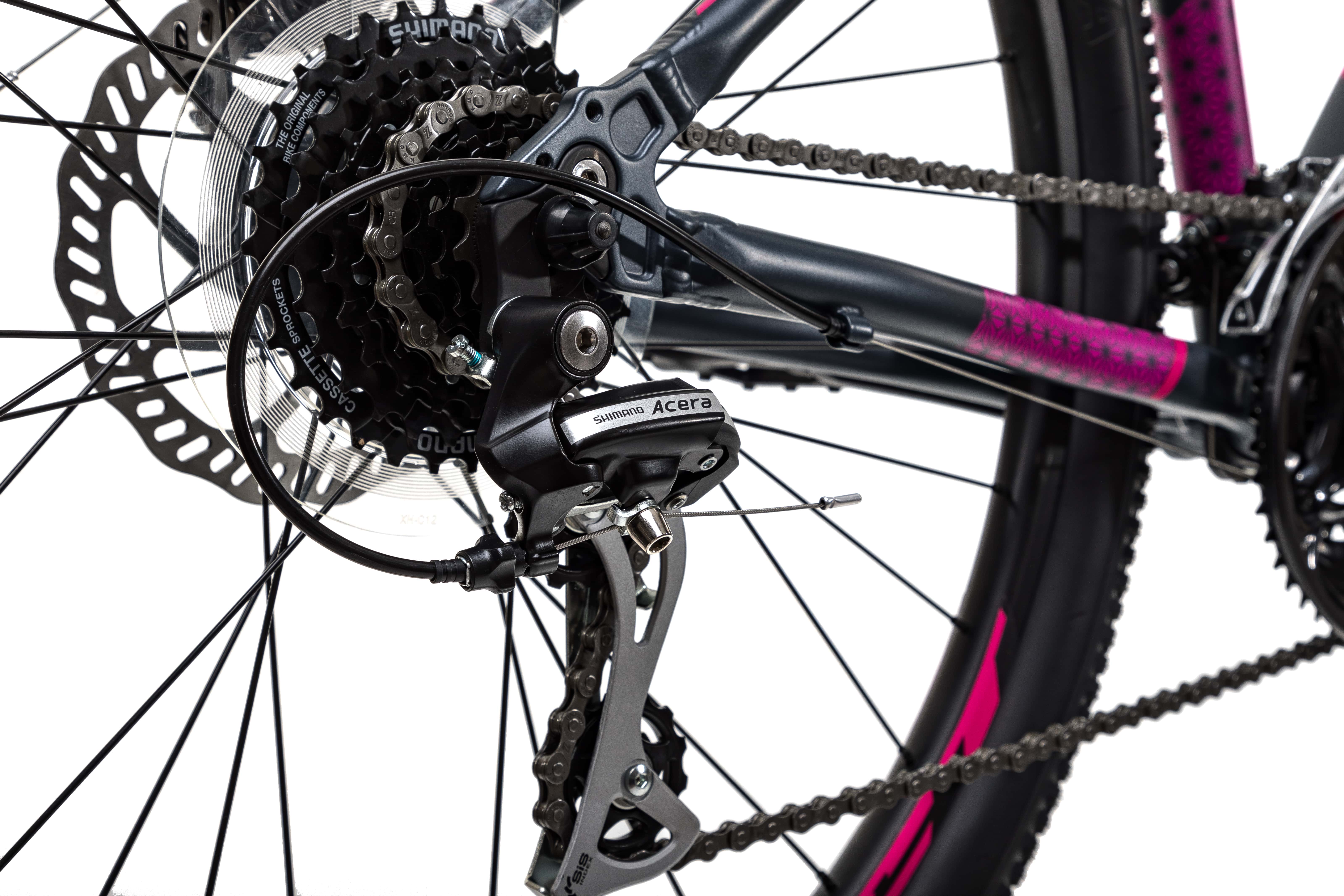 Велосипед Aspect ALMA 27.5 14.5" Черно-розовый (2022)