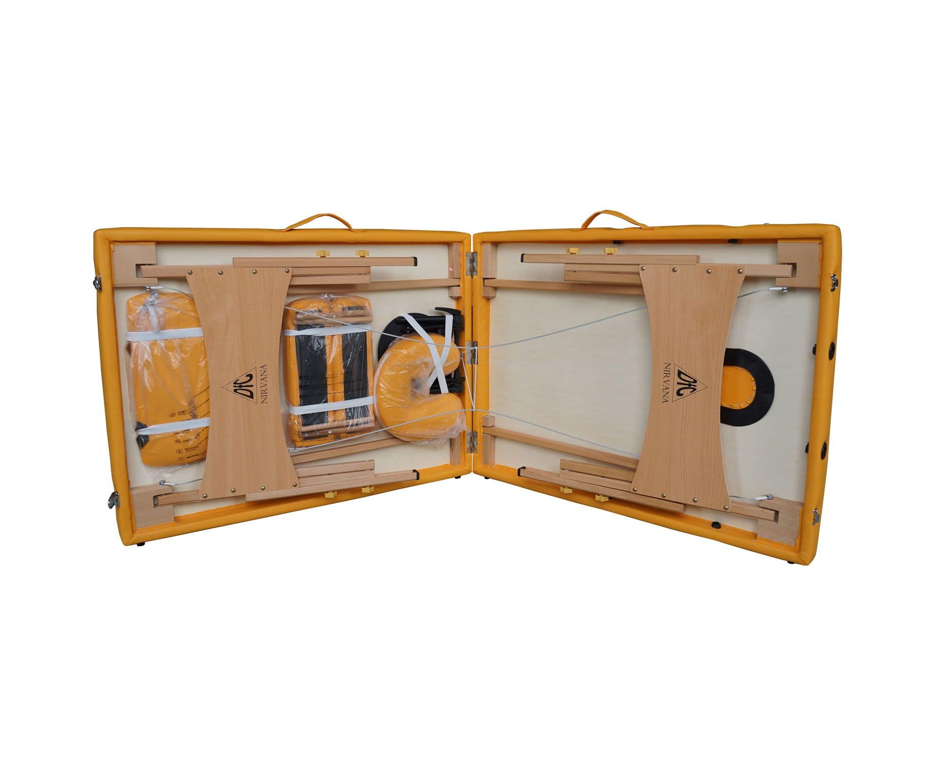 Складной массажный стол DFC NIRVANA, Relax, горчичный