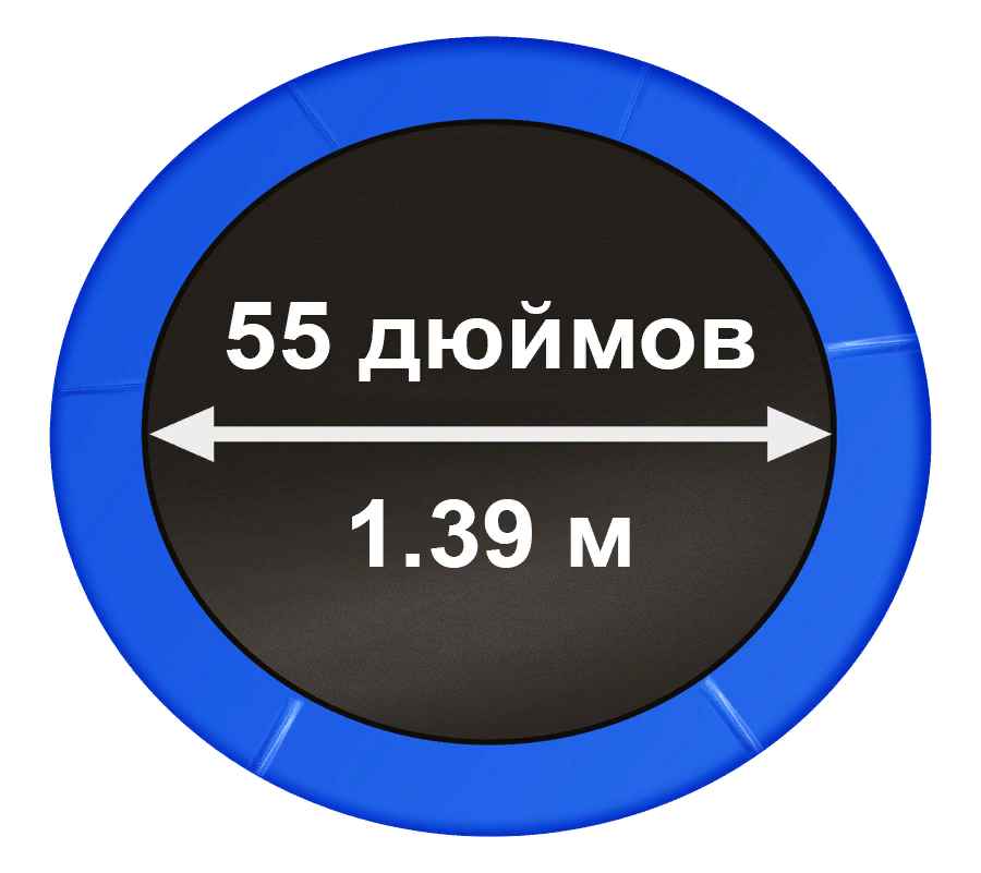 Мини-батут Arland с защитной сеткой, синий