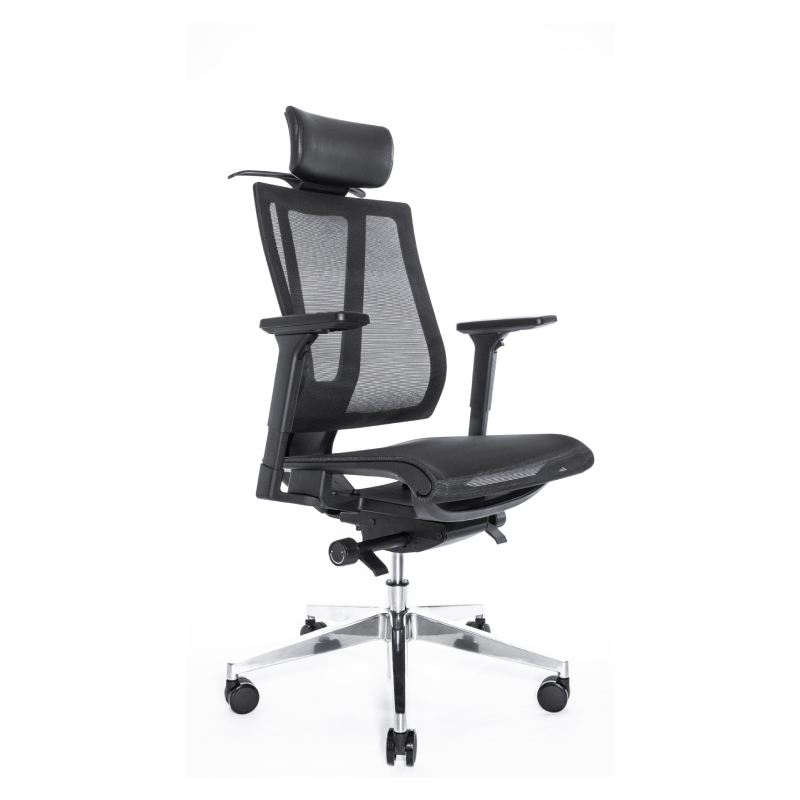 Эргономичное кресло Falto G1 Air (3 уровня поясницы, сетка, чёрный)