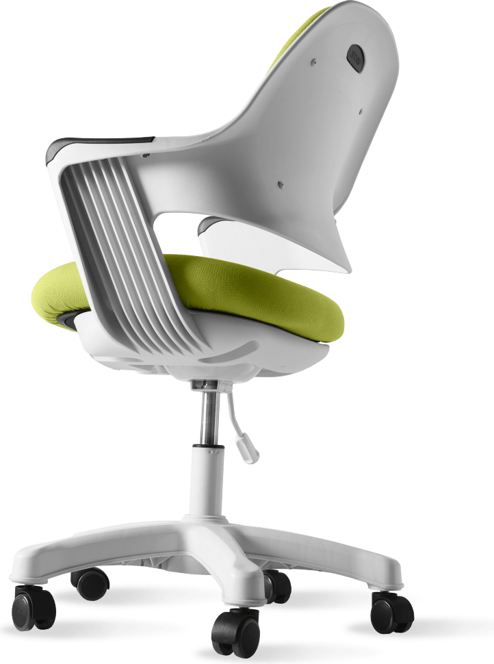 Детское эргономичное кресло Falto ROBO (слайдер сиденья, подножка, ткань, зелёный)