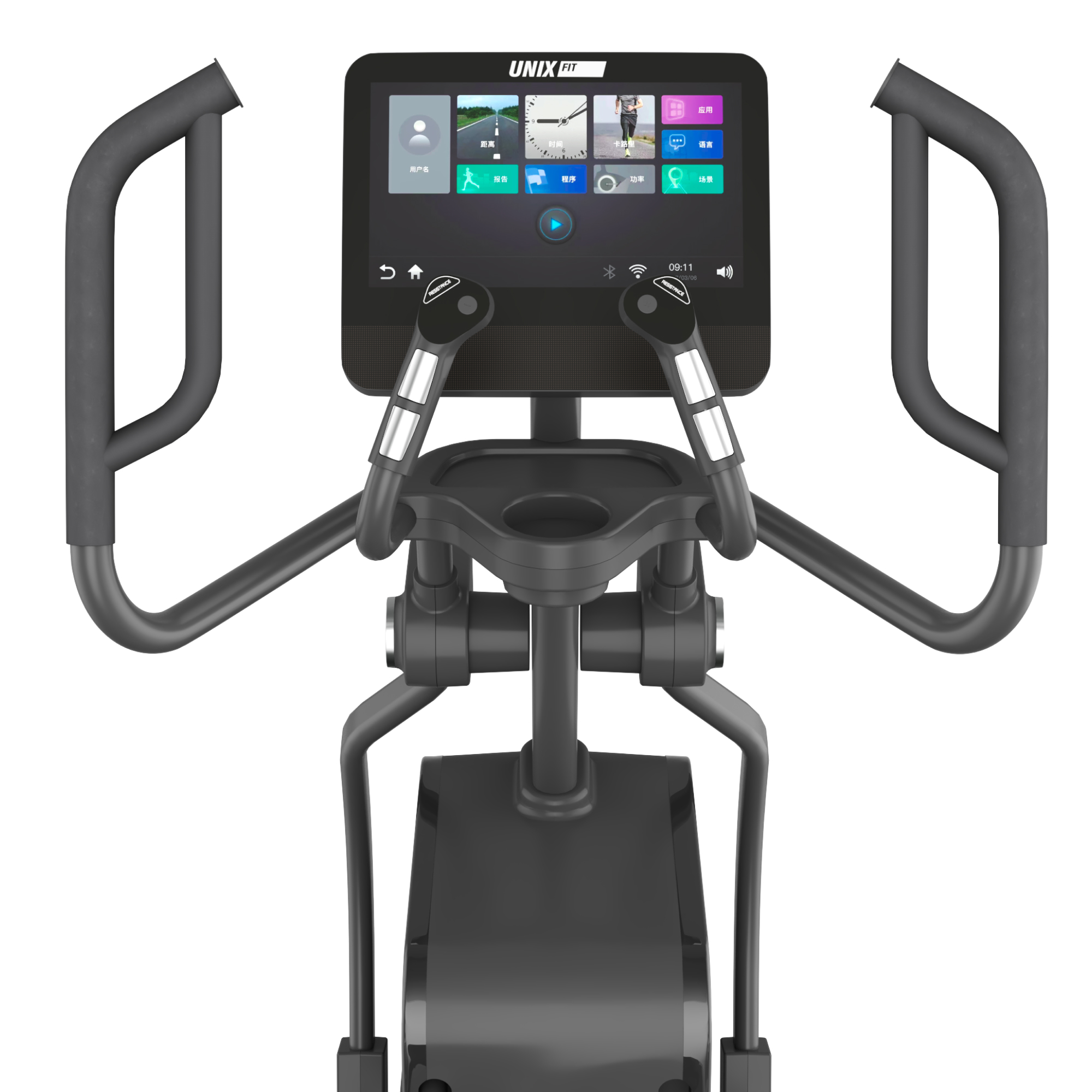 Эллиптический тренажер Unix Fit E-1600 PRO (15,6" TFT)