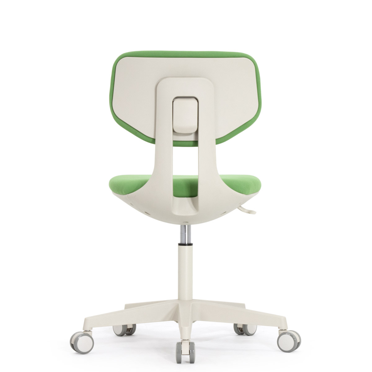 Эргономичное кресло Falto Rookie (регулируемая спинка, ткань, каркас белый, зелёный)