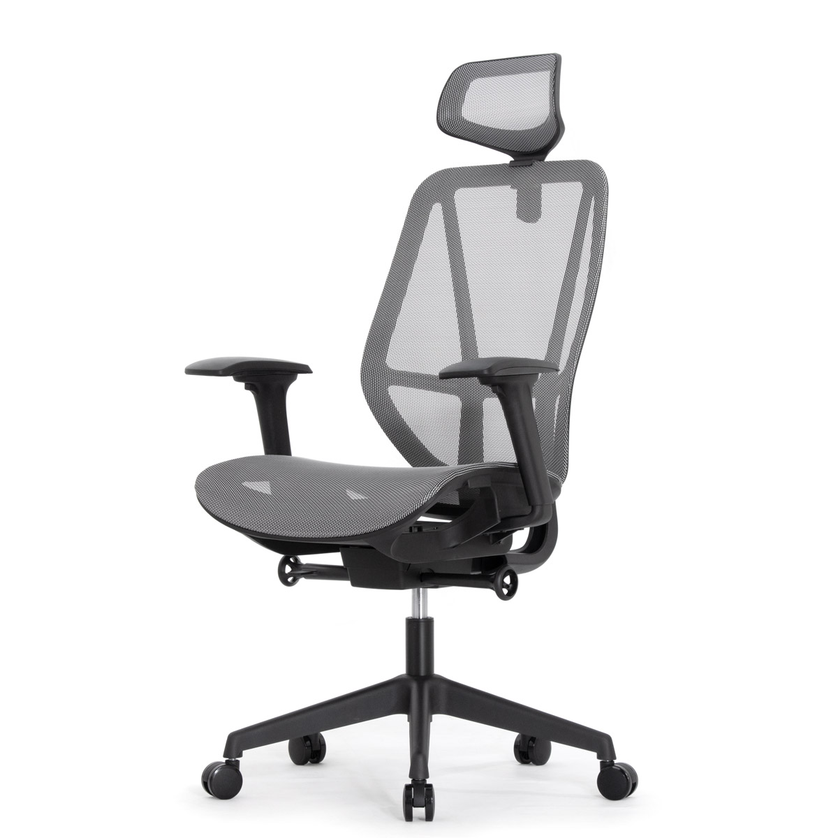 Эргономичное кресло Falto HOP ECO (удлинённое сиденье, сетка, серый)