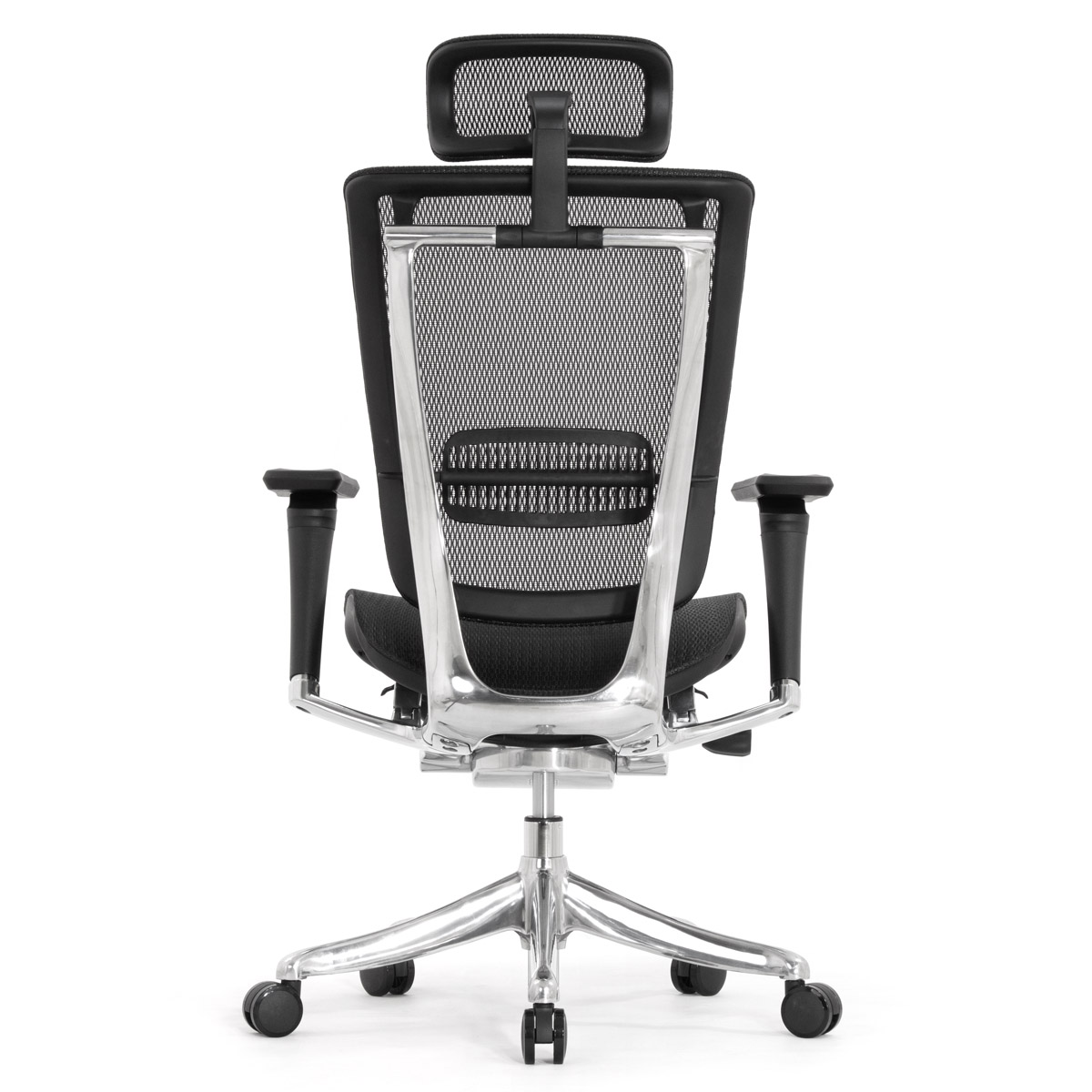 Эргономичное кресло Falto Spring 2 (поясничный валик, подлокотники 6D (360), сетка, чёрный)