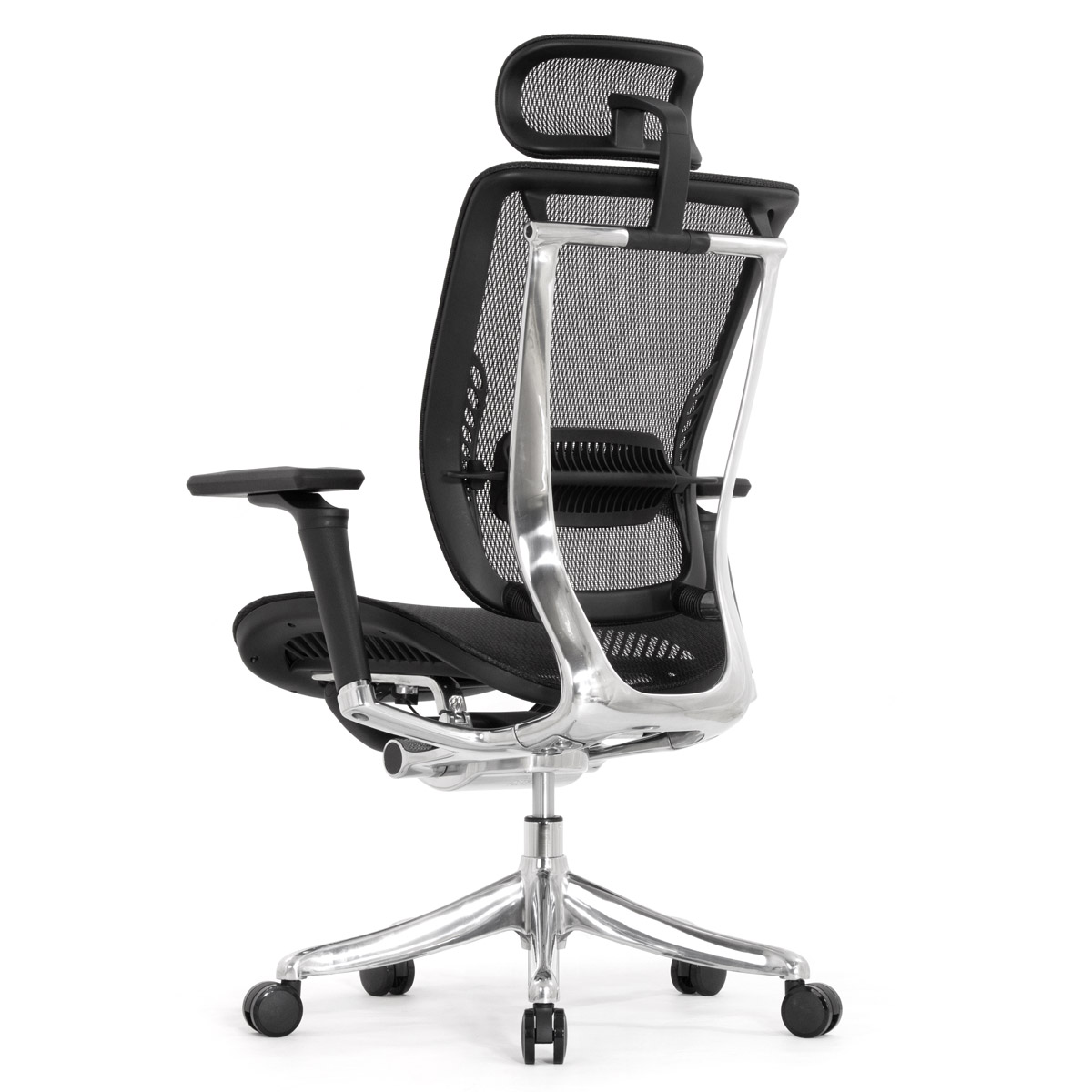 Эргономичное кресло Falto Spring 2 (поясничный валик, подлокотники 6D (360), сетка, чёрный)