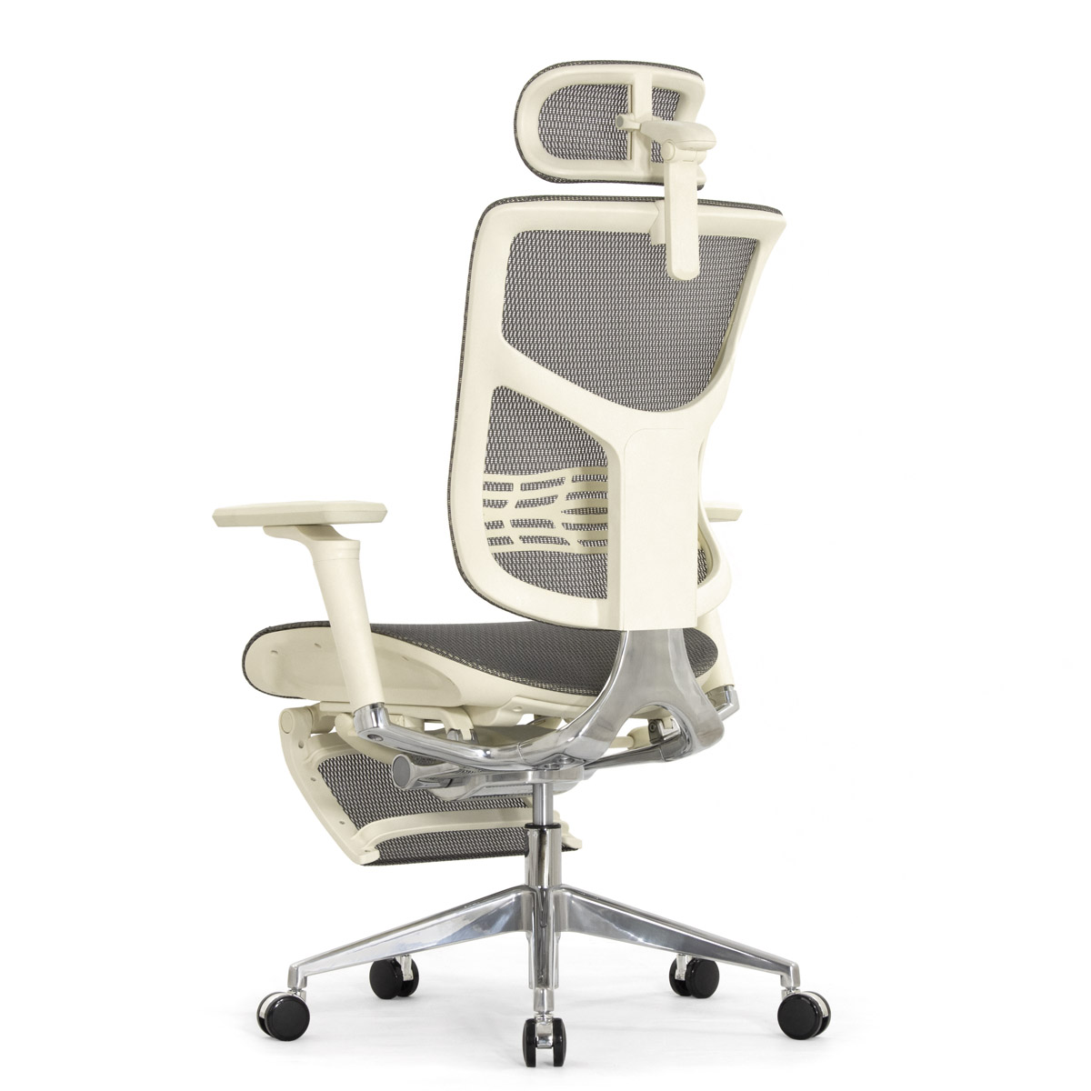 Эргономичное кресло Falto Star 2 с подножкой (подлокотники 6D (360), сетка, цвет светлый)