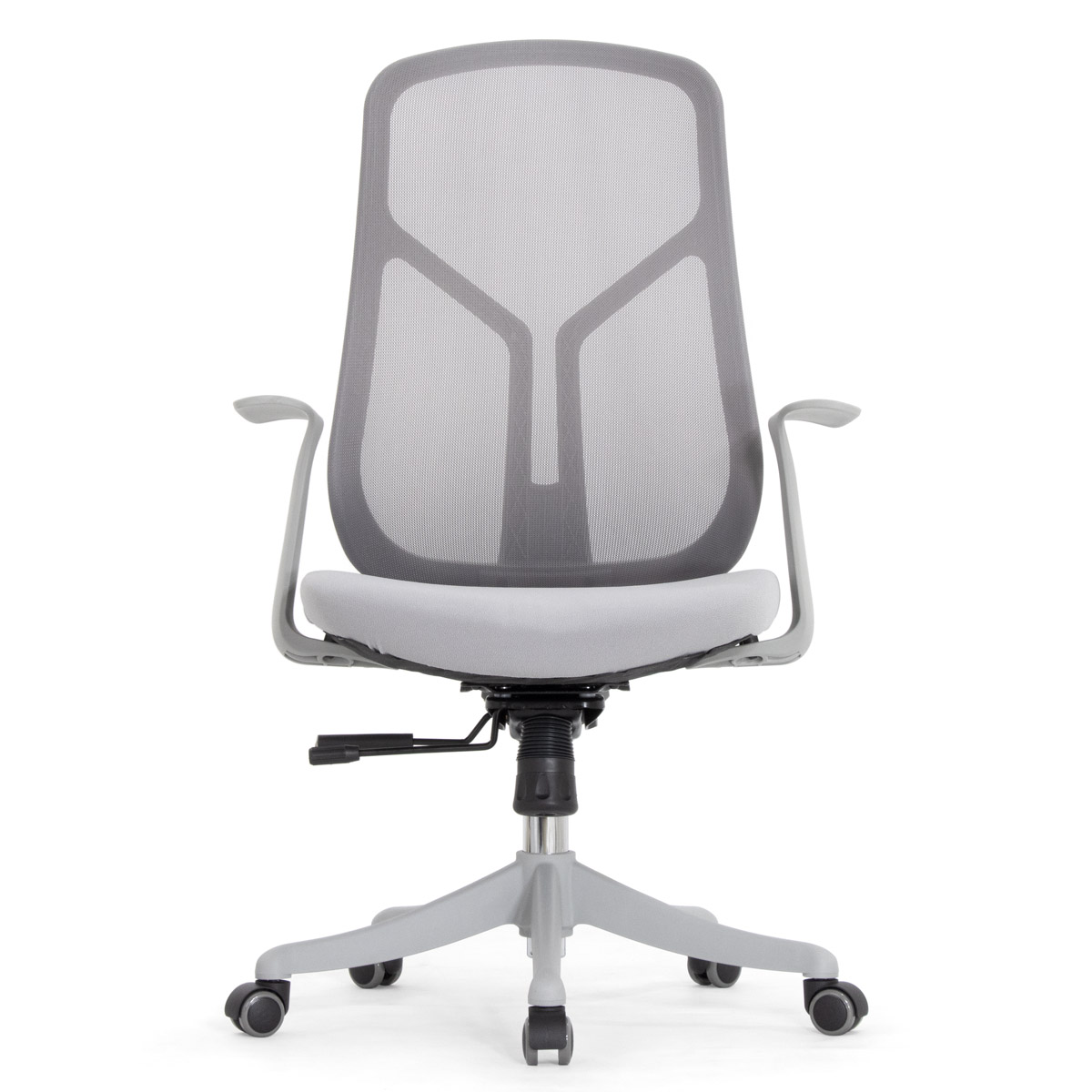 Эргономичное кресло Falto Кураж (без подголовника, сетка, ткань, серый)