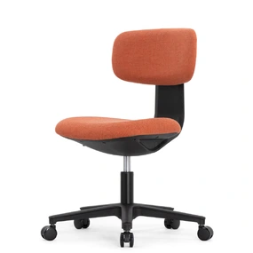 Эргономичное кресло Falto Rookie Plus (поворот спинки, ткань, каркас чёрный, оранжевый)