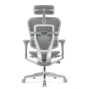 Эргономичное кресло Falto Ergohuman 2 Elite (алюминий, наклон вперёд, сетка, серый)