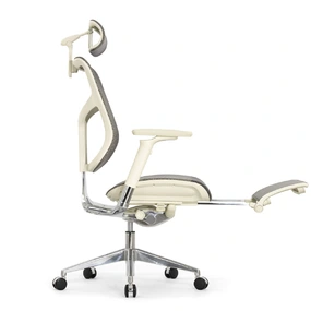 Эргономичное кресло Falto Star 2 с подножкой (подлокотники 6D (360), сетка, цвет светлый)