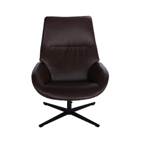 Кресло-реклайнер Ergo Lounge, коричневая кожа